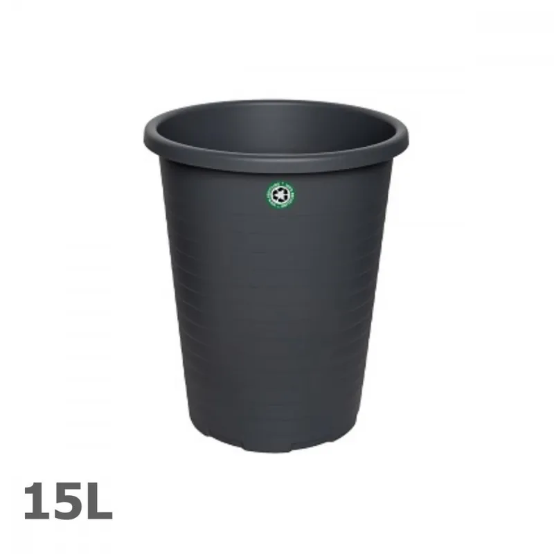 Coș de hârtie 15L din plastic ECO, gri - Reduceri