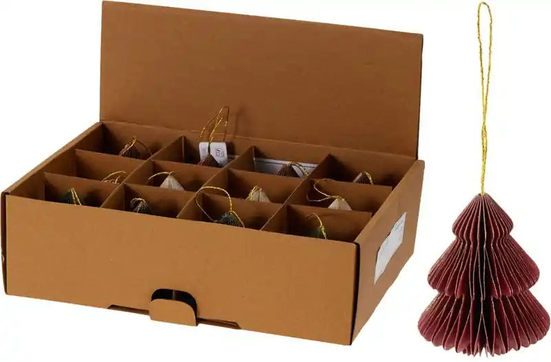 Decorare copac, copac, 8 cm, mix de culori, Sellbox 12 buc - Outlet