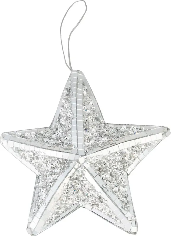 MagicHome Decor de Crăciun, stea, 14x14x3 cm - Oferta zilei