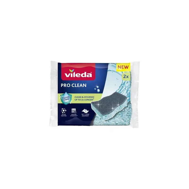 Se epuizează rapid | Burete Vileda Pro Clean, vâscos, pachet de 2