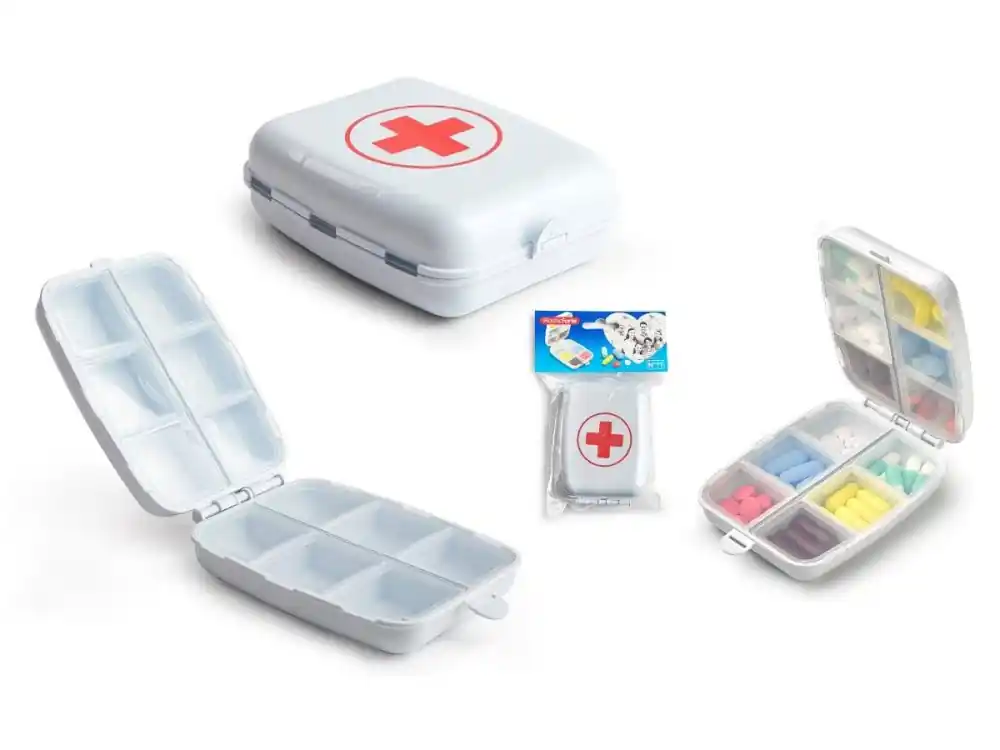Dozator/organizator de medicamente din două piese 10x14x2 - Ofertă avantajoasă