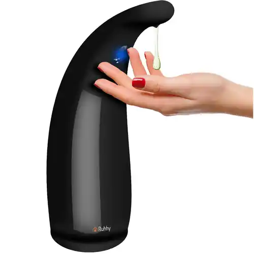 Distribuitor de săpun fără atingere negru Ruhhy 26076 | Reducere mare