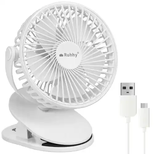 Stoc limitat - Ventilator fără fir alb Ruhhy 25566