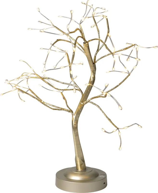 Promoție | Decor de Crăciun MagicHome, brad, 108 LED alb cald, 3xAA, USB, iluminare simplă, 45 cm