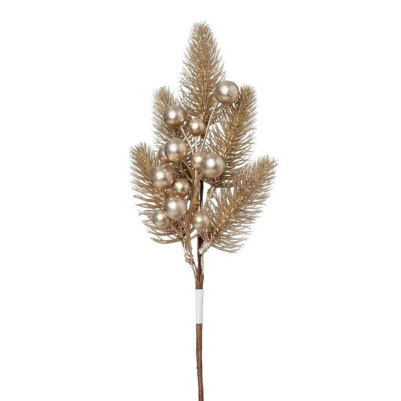 Decoratiune intepatura ramura de mrenuri 25cm sampanie | Ultima șansă