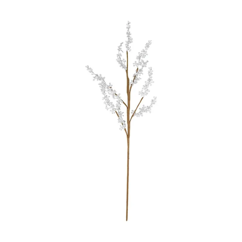Crenguta de decor 77x30x3cm argintiu metalic - În topul vânzărilor