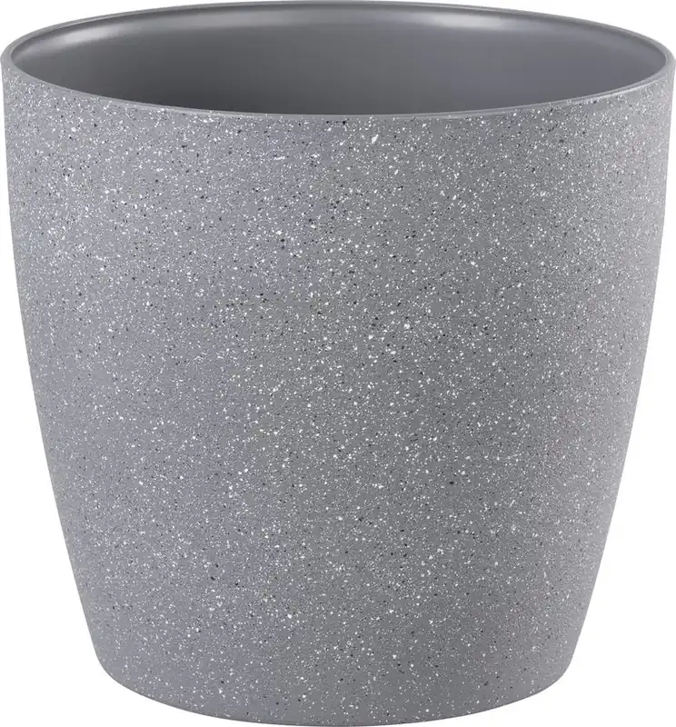 Ghiveci Strend Pro Stone, 28x26 cm, gri, efect piatra - Profită acum