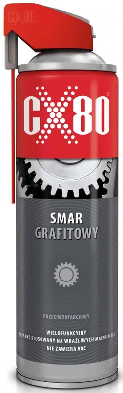 Profită acum | Spray lubrifiant cu grafit 500 ml, spray DUO, CX-80