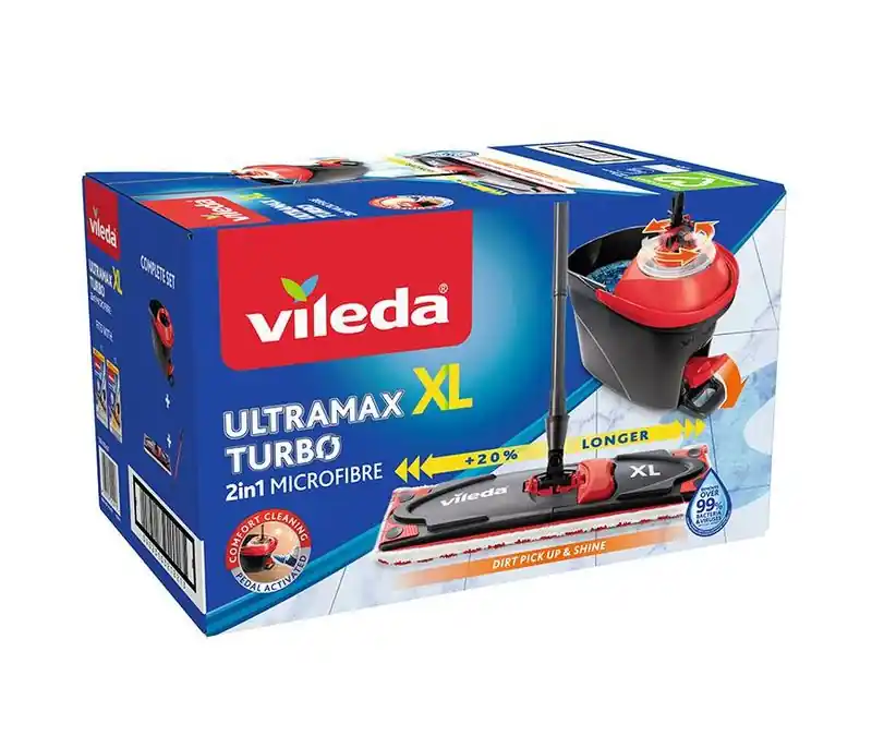 Set de curățare Vileda Ultramax XL TURBO mop de podea + găleată - Comandă rapid