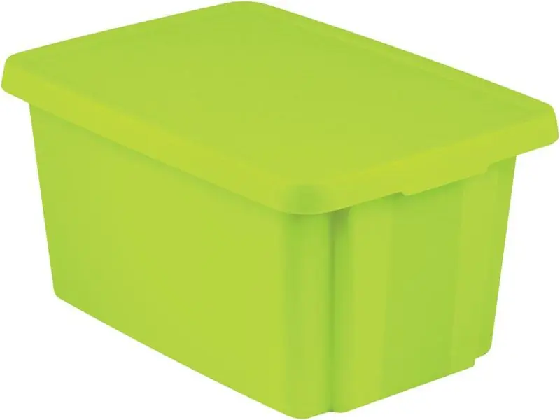 Promoție limitată | Cutie cu capac Curver® ESSENTIALS 45 lit., verde, 57x40x30 cm
