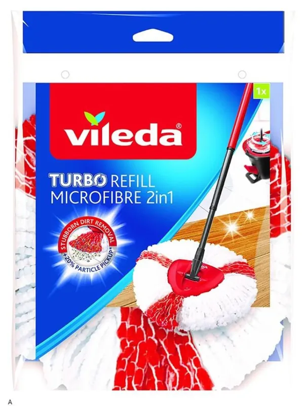 Cap de mop Vileda TURBO 2in1, carpa de rezerva - Comandă azi