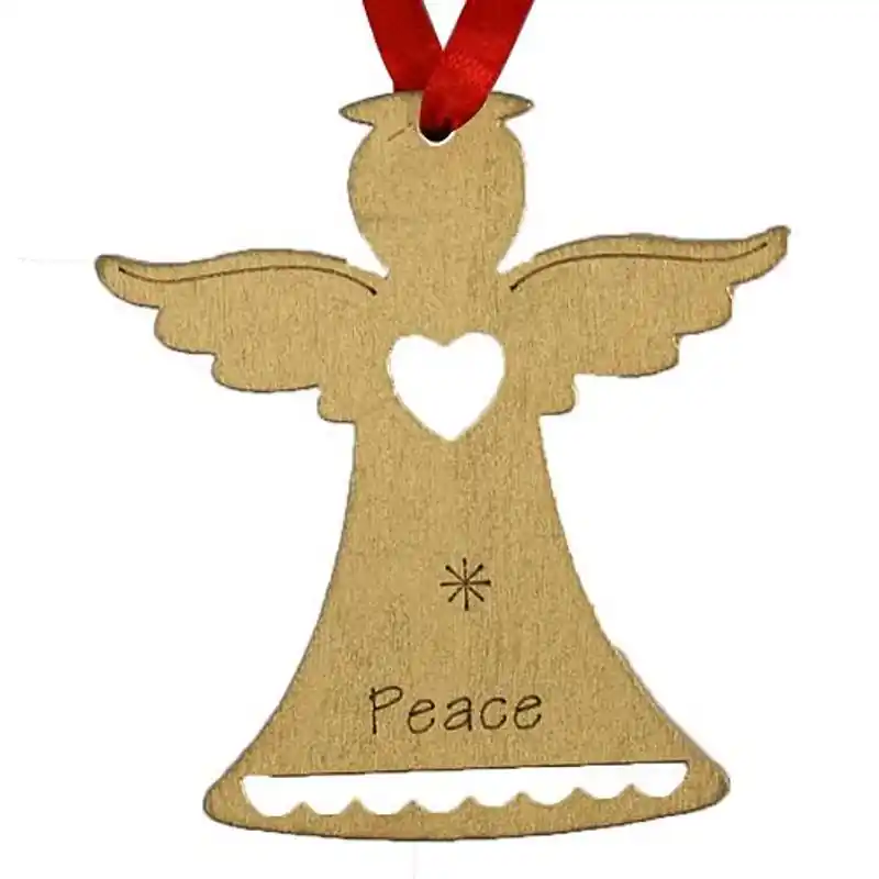 Au mai rămas puține bucăți - Decor de Craciun MagicHome, Angel PEACE, agatat, auriu, bal. 5 buc