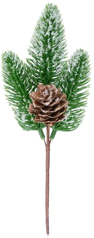 Twig MagicHome Crăciun, natural, cu zăpadă, 18 cm - Ofertă