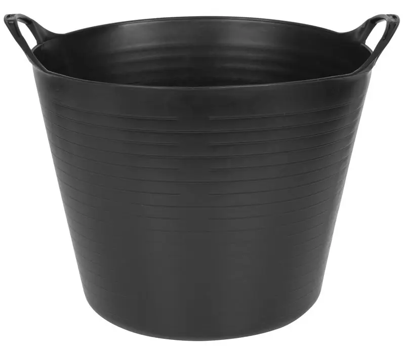 Găleată Strend Pro Flexi, neagră, construcție, cu mânere, 39x35,5 cm, 27 lit. | În topul vânzărilor