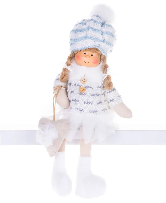 Decor de Craciun MagicHome, Copii, alb, 22 cm | Alegerea clienților