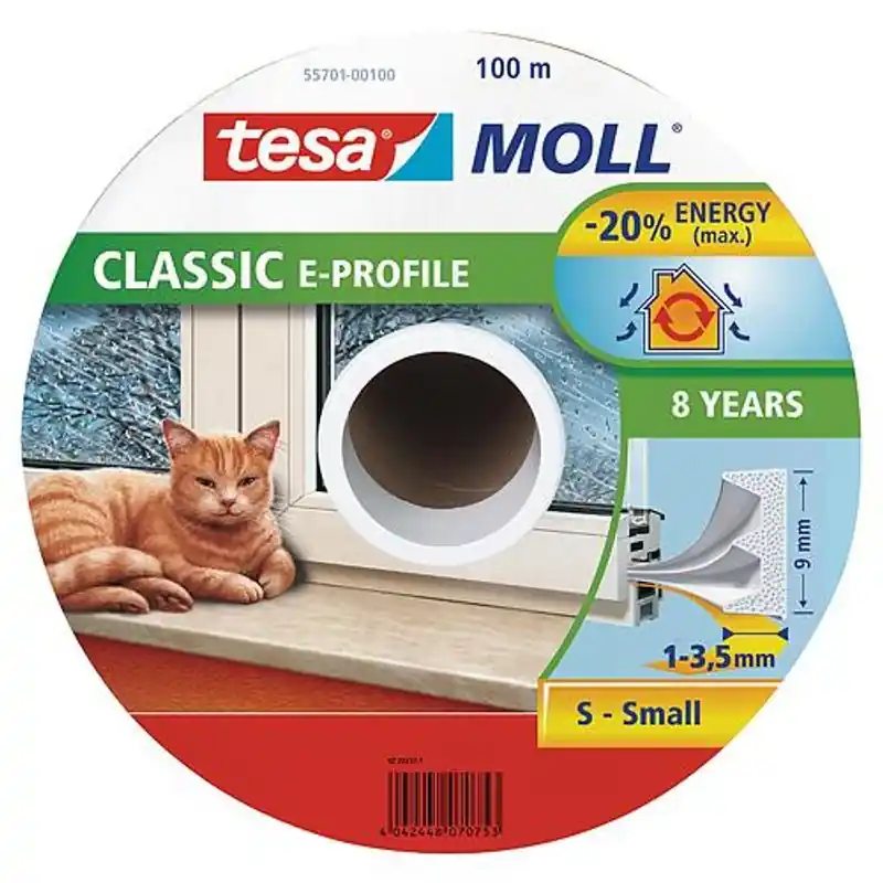 Etanșare profil Tesamoll® E, 9 mm, alb, 100 m | Calitate de top
