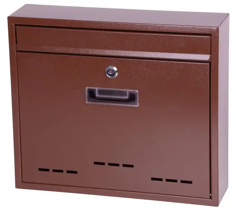 Cutie FLATBLOCK, 310x360x090 mm, poștală, maro - Produs vedetă