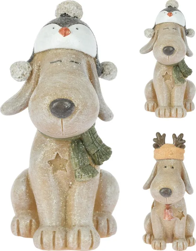 Preț atractiv - Figura câine 8x9x16 cm amestec polirășină