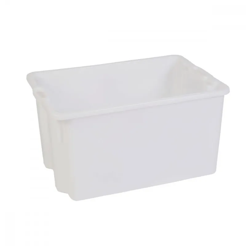 Comandă acum - Cutie transport 65L alba, plastic KLC