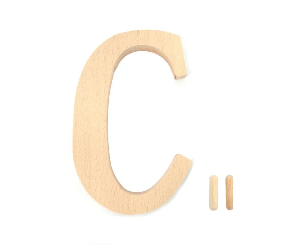 Produs vedetă - Numărul casei. litera de lemn ";C";