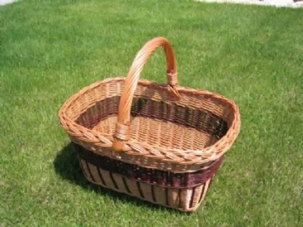 Comandă simplu - Coș din răchită dreptunghi40x32x23 cm