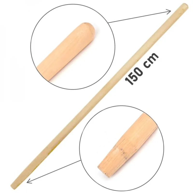 Mâner mătură lemn 150cm con KLC - Produs lansat recent