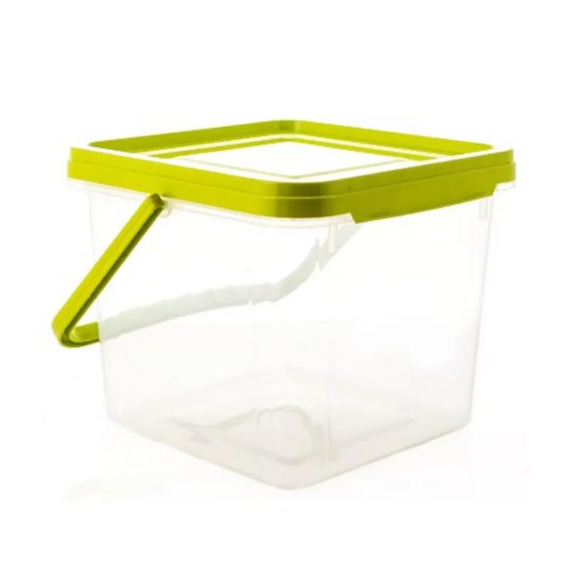 Găleată UH 9,7l 27x22x24 cm pătrată cu capac KLC - Preț redus