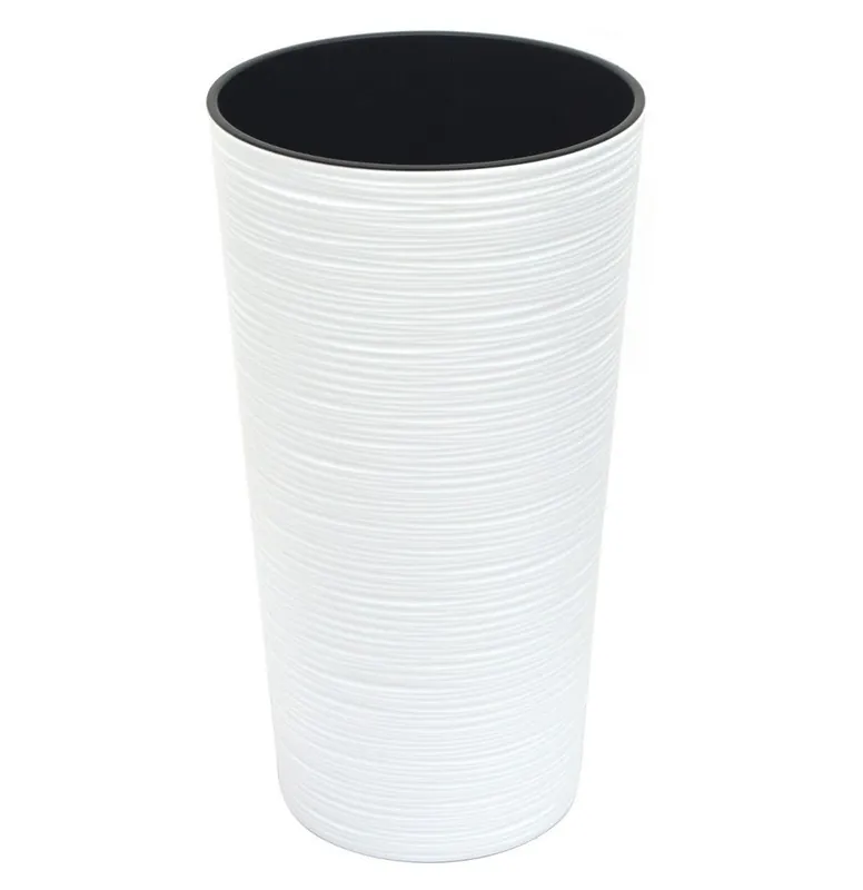 Ghiveci UH ø190 mm LILIA DLUTO alb înălțime 365 mm cu insert KLC | Noutate în gamă
