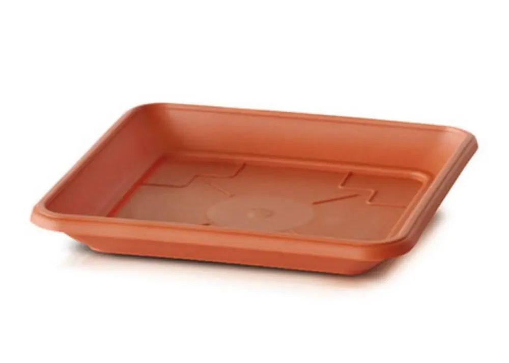 Bol sub ghiveci de flori 27 UH 27x27cm pătrat, teracotă TERRA KLC - Promoție