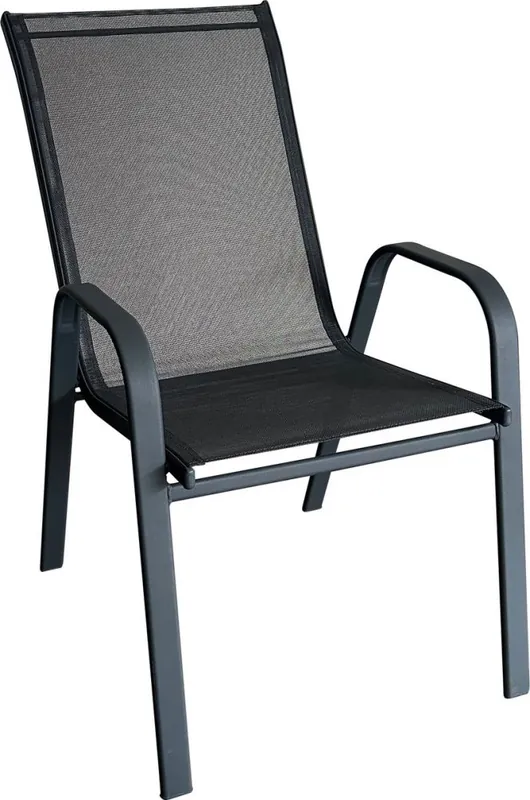 Scaun LEQ KAREN, gri, de terasă, 56x68x93 cm | Calitate premium
