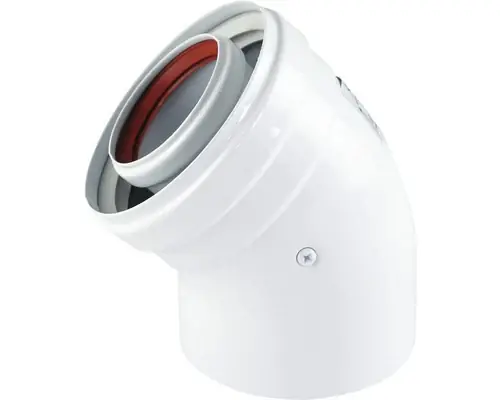 Produs recomandat | Cot Coaxial 45° 60/100 Pentru Centrale Termice Conventionale