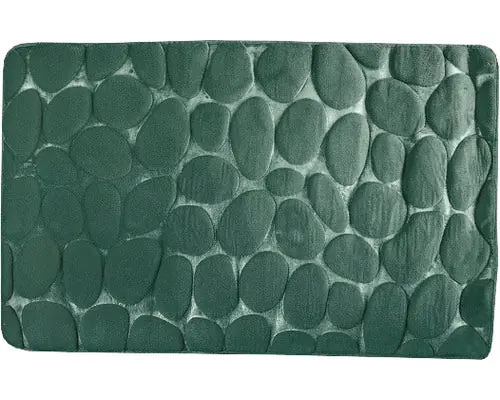 Ofertă flash | Covoras De Baie Msv Pebbles 50x80 Cm Verde Inchis