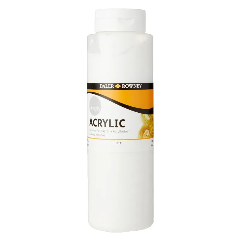 Ofertă flash - Culoare acrilica Simply Daler Rowney - White - 750 ml