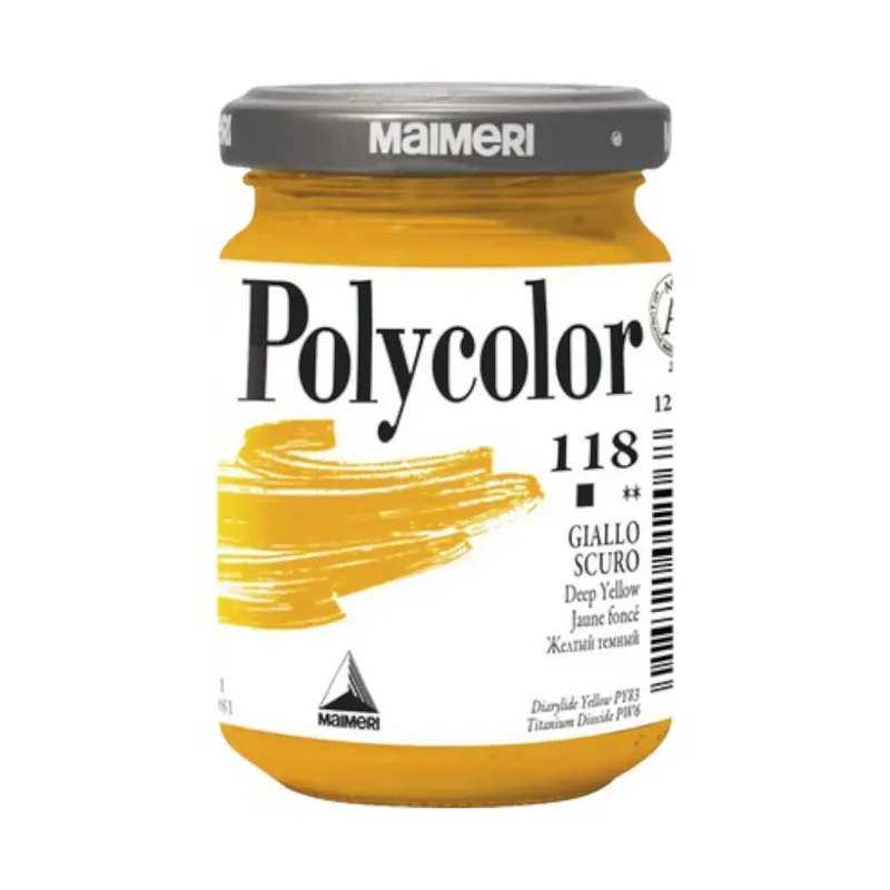Reducere exclusivă | Culoare vinilica Polycolor Maimeri - Deep Yellow - 140 ml
