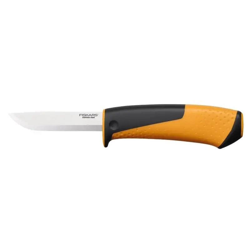 Reducere specială - Cutit pentru uz intensiv Fiskars, cu ascutitor