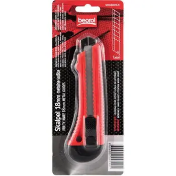 Cuțit de construcții Beorol 1220245 Cutter retractabil 18mm Universal | Calitate profesională