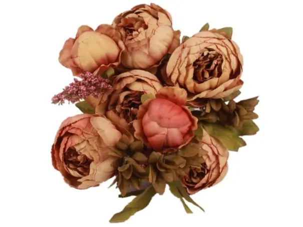 Buchet decorativ de bujori - Plată securizată