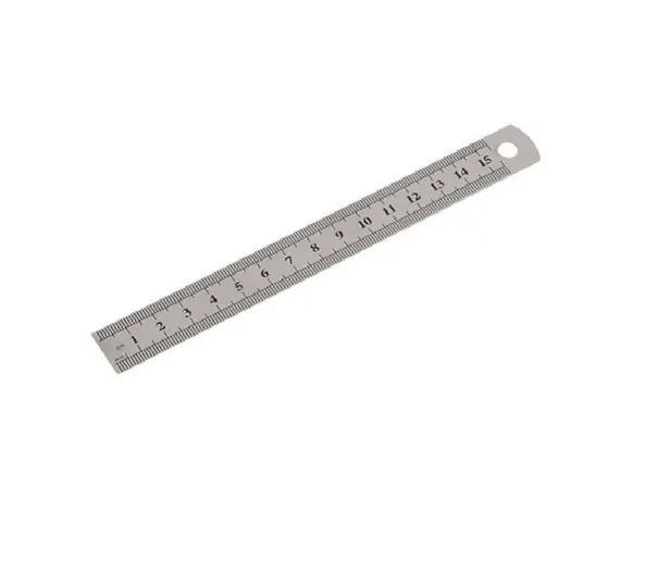 Riglă dreaptă cu două fețe 15 cm - Reducere extra