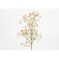 Preț special online - Fir de floare artificiala din Plastic Roz Gypsophila H64cm