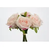 Buchet flori artificiale din Textil Roz Trandafiri L15xH25cm | Noutate
