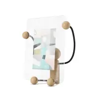 Reducere specială | Rama foto din Sticla Bej Woody H31xL25cm