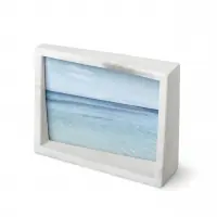 Ofertă online | Rama foto din Polirasina Alb Edge H19xL14cm