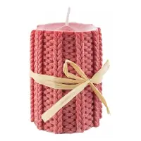 Lumanare decorativa din Parafina Rosu Jumper D7xH10cm - Economii suplimentare