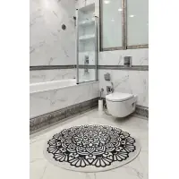 Retur gratuit | Covoras de baie din Catifea Multicolor D100cm Kozzy