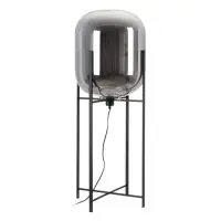 Lampa de podea din Sticla Gri D35xH100cm Cristal - Calitate excelentă