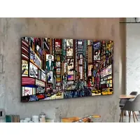 Favoritul clienților | Tablou Dreptunghiular pe Sticla Multicolor Comic H80xL130cm