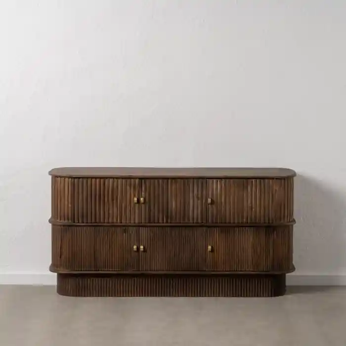 Retur ușor | Comoda maro lemn de mango 152 x 42 x 76 cm