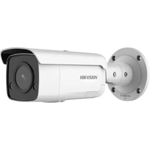 Alegerea clienților | Camera supraveghere Hikvision IP Bullet DS-2CD2T46G2-ISU/SL(2.8mm)(C); 4MP, low-light powered by Darkfighter, Acusens deep learning algorithms- filtrarea alarmelor false dupa corpul uman si masini, alarma audio si luminoasa, comunicare audio