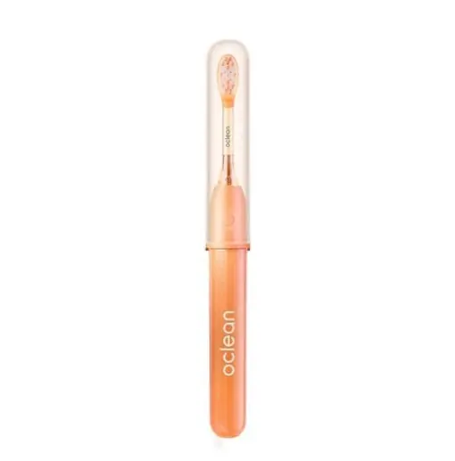 Periuta de dinti sonica Oclean Ease, Functii smart timer 2 min, 2 moduri de utilizare, 45 dB, IPX7 waterproof, durata baterie pana la 120 zile, protectie impotriva prafului, perfecta pentru calatorii, culoare portocaliu - Retur ușor