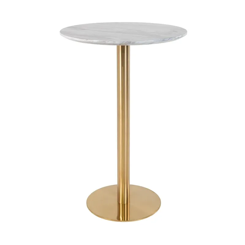 Lansare recentă | Masa de bar JOHANA BRASS Ø70 CM